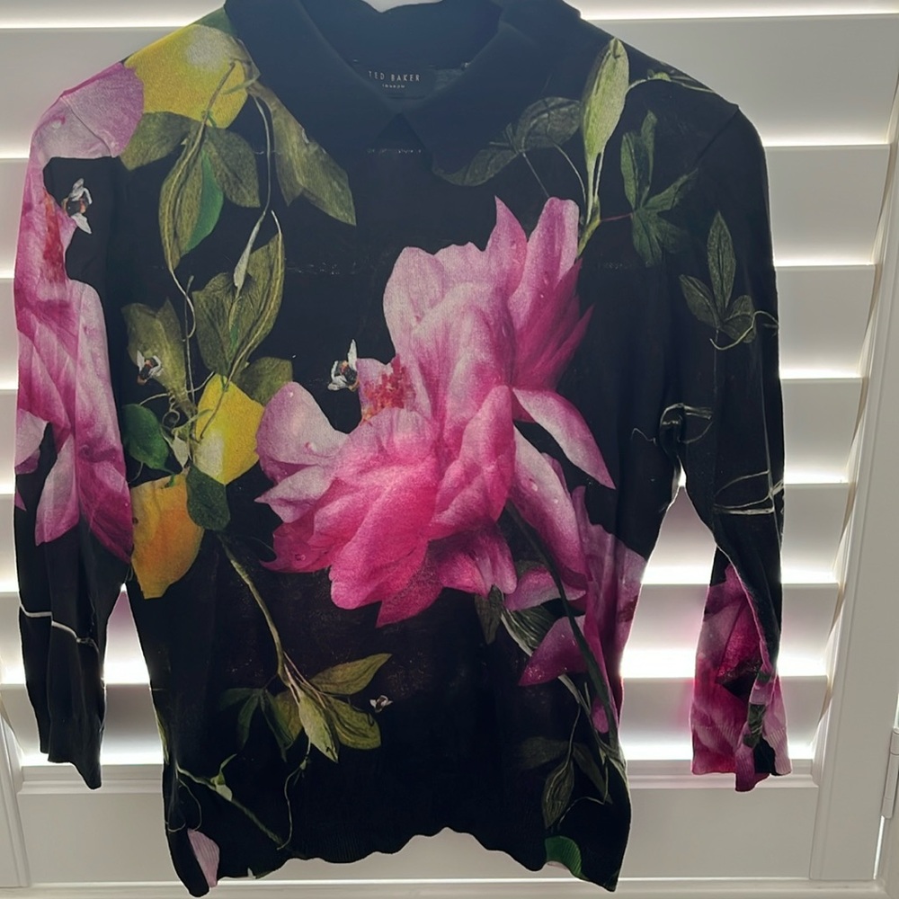 Ted Baker fine knit collared sweater